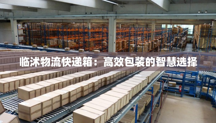 临沭物流快递箱：高效包装的智慧选择