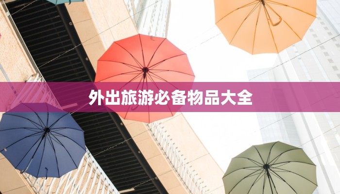 外出旅游必备物品大全