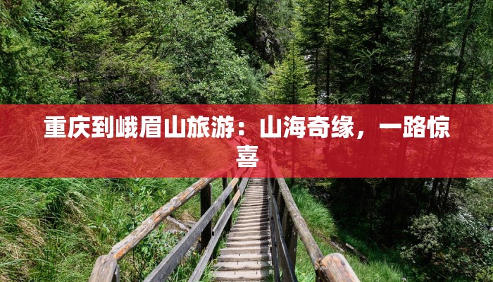 重庆到峨眉山旅游：山海奇缘，一路惊喜