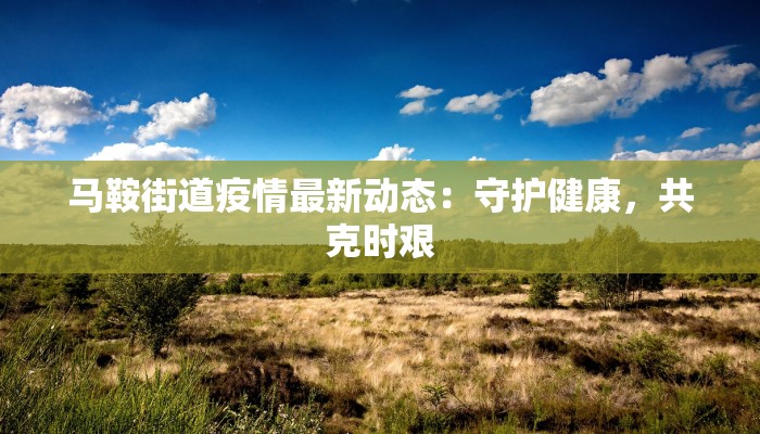 马鞍街道疫情最新动态：守护健康，共克时艰