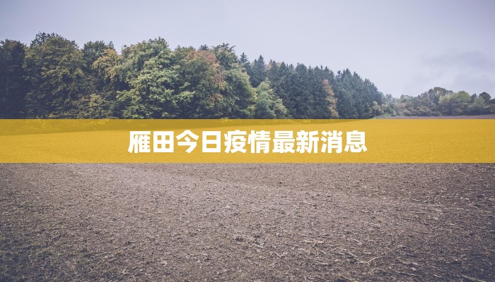 雁田今日疫情最新消息