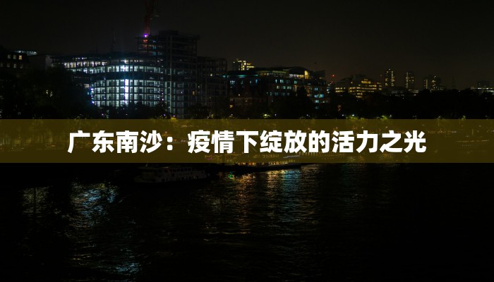 广东南沙：疫情下绽放的活力之光