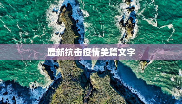 最新抗击疫情美篇文字