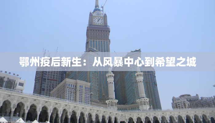 鄂州疫后新生:从风暴中心到希望之城